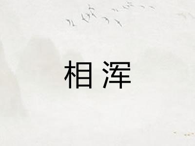 相浑 相浑