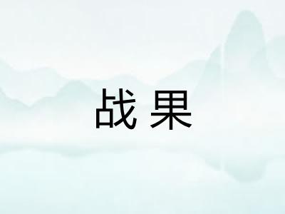 战果 战果