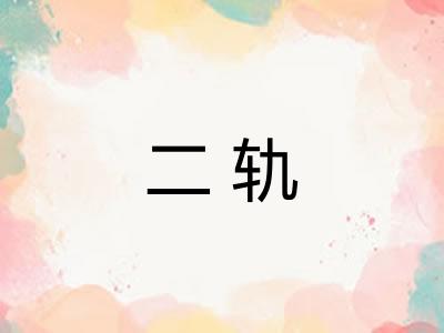 二轨 二轨
