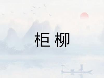 柜柳 柜柳