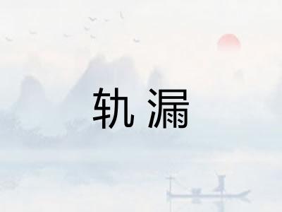 轨漏
