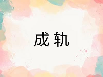 成轨 成轨