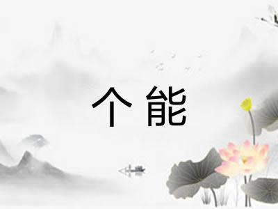 个能