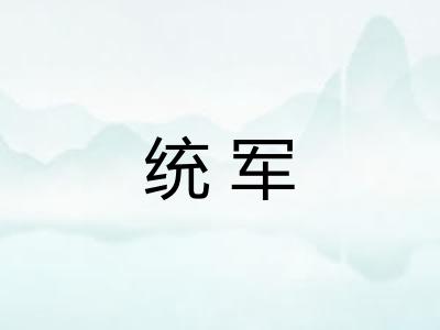 统军 统军