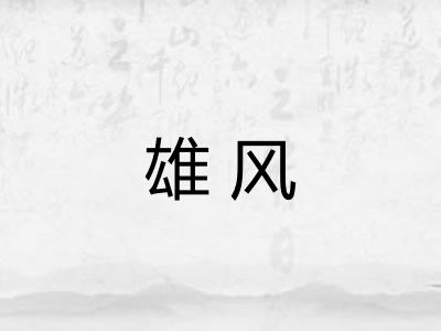 雄风 雄风