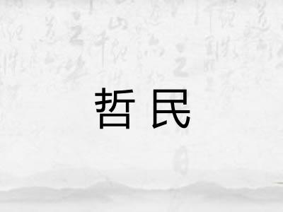 哲民 哲民