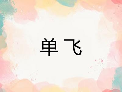 单飞