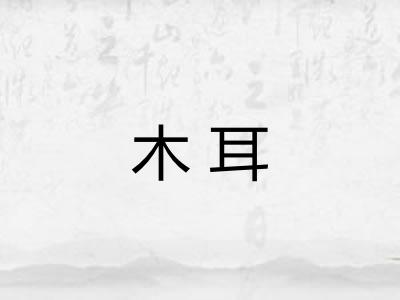 木耳 木耳