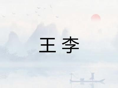 王李 王李