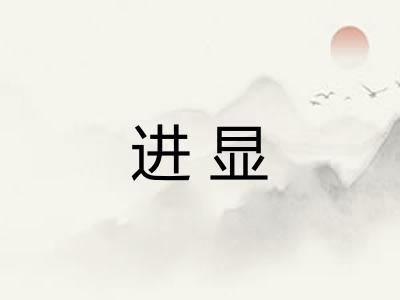 进显