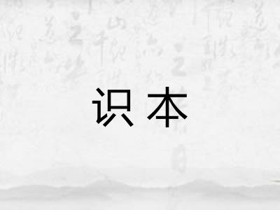 识本 识本