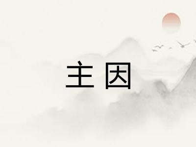 主因 主因