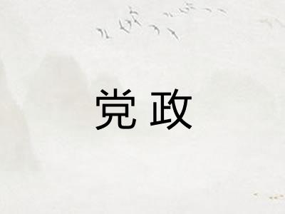 党政 党政