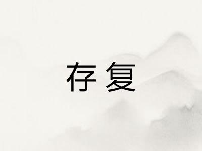 存复