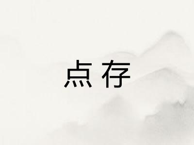 点存 点存