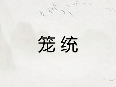 笼统 笼统