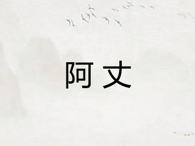 阿丈 阿丈