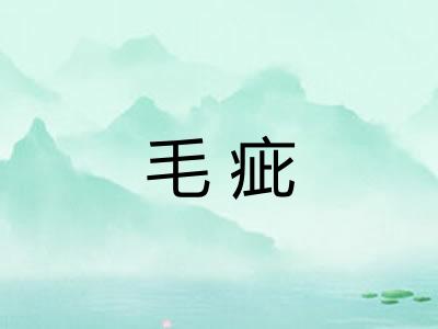 毛疵 毛疵