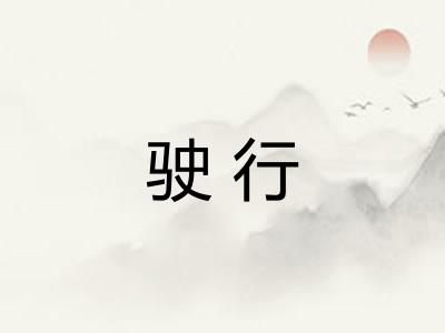 驶行 驶行