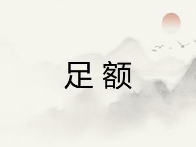 足额 足额