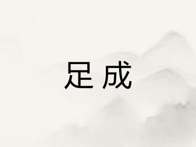 足成 足成