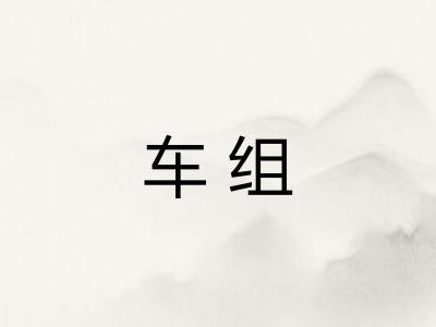 车组 车组