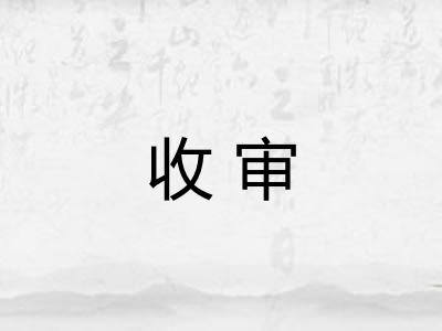 收审