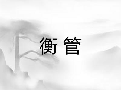 衡管 衡管