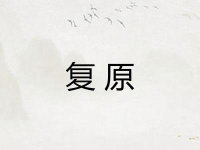 复原 复原