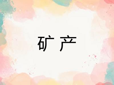 矿产 矿产