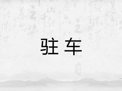 驻车