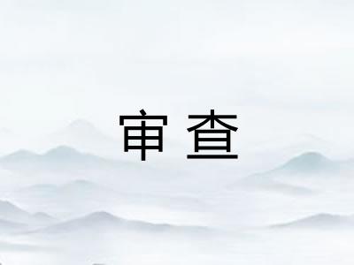 审查 审查
