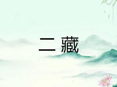 二藏 二藏