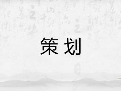 策划 策划