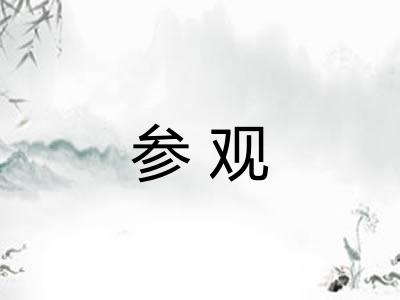 参观