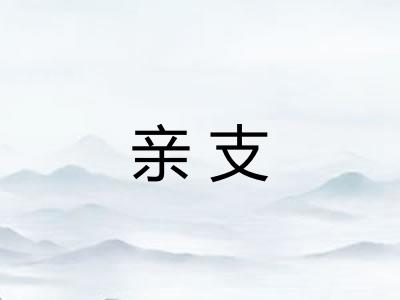 亲支 亲支