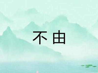 不由