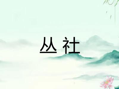 丛社 丛社