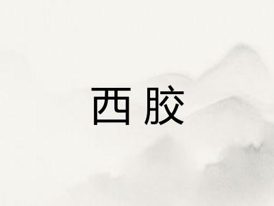 西胶 西胶