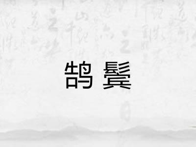 鹄鬓 鹄鬓