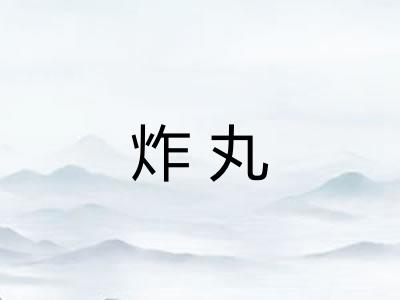 炸丸 炸丸