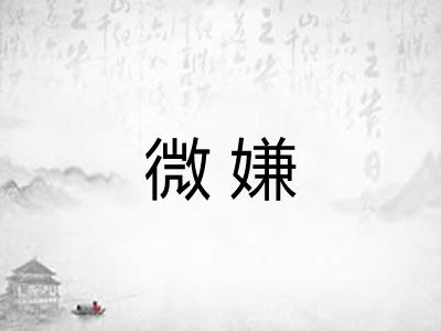 微嫌 微嫌