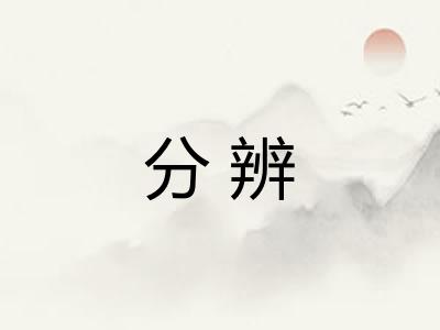 分辨