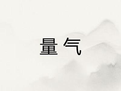 量气 量气