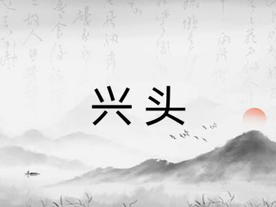 兴头 兴头