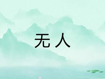 无人