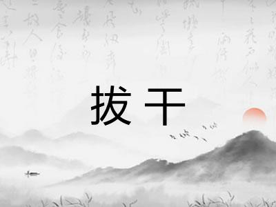 拔干