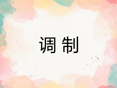 调制 调制