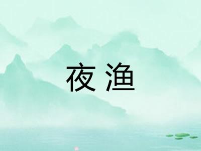夜渔 夜渔