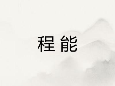 程能 程能